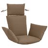 vidaXL Coussin Adirondack PUTTEN 100 % polyester Taupe