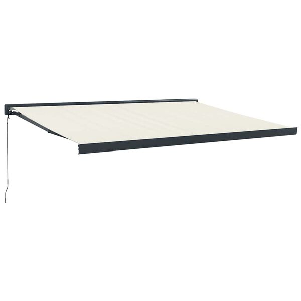 vidaXL Auvent r&eacute;tractable cr&egrave;me 4,5x3 m tissu et aluminium
