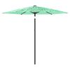 vidaXL Parasol de jardin avec m&acirc;t en acier vert 223x223x213 cm