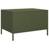 vidaXL Meuble TV vert olive 68x50x43,5 cm acier laminé à froid