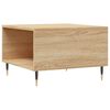 vidaXL Table basse ch&ecirc;ne sonoma 55x55x36,5 cm bois d'ing&eacute;nierie