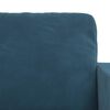 vidaXL Canap&eacute; 2 pcs Bleu 138 x 78 x 80 cm Velours