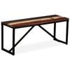 vidaXL Banc 110 x 35 x 45 cm Bois de r&eacute;cup&eacute;ration massif