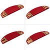 vidaXL Tapis d'escalier autoadhésifs 10 pcs 65x21x4 cm Rouge