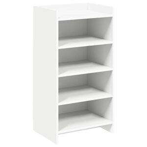 vidaXL Cabinet &agrave; chaussures Blanc 48 x 36 x 92 cm Bois d'ing&eacute;nierie