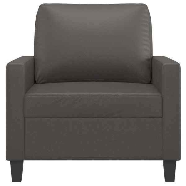 vidaXL Fauteuil Gris 60 cm Similicuir