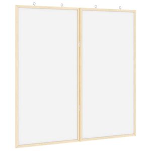 vidaXL Tableau d'Affichage Blanc 80 x 80 x 1.4 cm Bois de pin massif