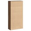 vidaXL Biblioth&egrave;que ch&ecirc;ne marron 60x24x120 cm bois d'ing&eacute;nierie