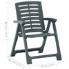 vidaXL Chaises de jardin lot de 2 Plastique Vert