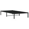 vidaXL Cadre de lit m&eacute;tal sans matelas noir 100x190 cm