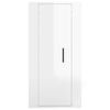 vidaXL Meuble TV mural Blanc brillant 40x34,5x80 cm