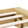 vidaXL Cadre de lit sans matelas 120x200 cm bois massif de ch&ecirc;ne
