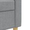 vidaXL Ensemble de canapés 3 pcs avec repose-pied gris clair tissu