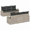 vidaXL Ensemble de canap&eacute; de jardin Gris clair 55 x 55 x 37 cm
