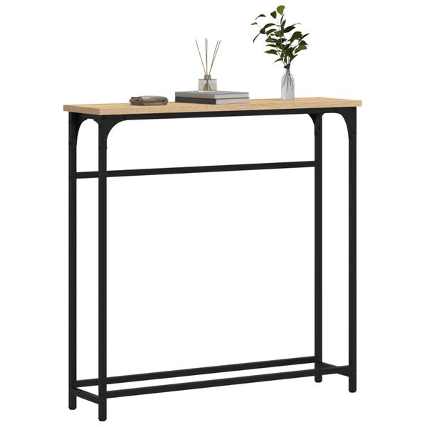 vidaXL Table console Chêne Sonoma 75x19,5x75 cm Bois d'ingénierie