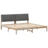 vidaXL Cadre de lit avec t&ecirc;te de lit Marron 200 x 200 cm Pin massif