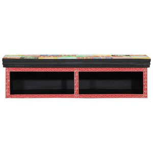 vidaXL Meuble TV Multicolore 80 x 30 x 22 cm Bois d'ing&eacute;nierie