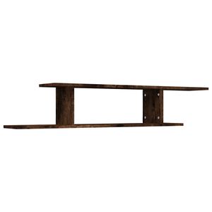 vidaXL &Eacute;tag&egrave;re TV murale Ch&ecirc;ne fum&eacute; 125x18x23 cm Bois d'ing&eacute;nierie