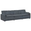 vidaXL Canap&eacute; modulaire avec coussins gris fonc&eacute;