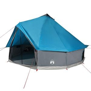vidaXL Tente familiale tipi 6 personnes bleu imperm&eacute;able