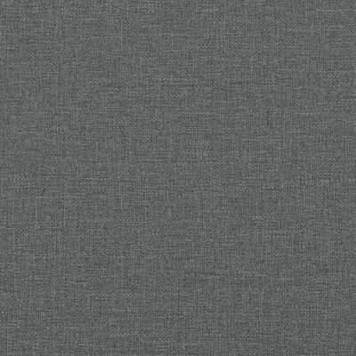 vidaXL Canapé 2 places avec oreillers gris foncé 120 cm tissu
