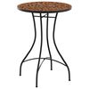 vidaXL Table de bistro mosa&iuml;que terre cuite &Oslash;50x70 cm c&eacute;ramique