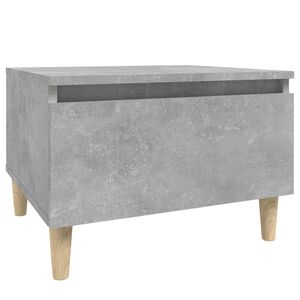 vidaXL Table d'appoint Gris b&eacute;ton 50x46x35 cm Bois d'ing&eacute;nierie
