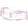 VidaXL Cadre de lit ottoman avec matelas marron fonc&eacute; 140x200 cm tissu