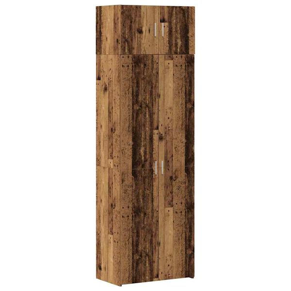 vidaXL Armoire de rangement Bois ancien 70 x 42,5 x 225 cm