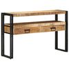 vidaXL Table console Marron 120 x 33 x 75 cm Bois de mangue massif