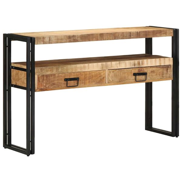 vidaXL Table console Marron 120 x 33 x 75 cm Bois de mangue massif