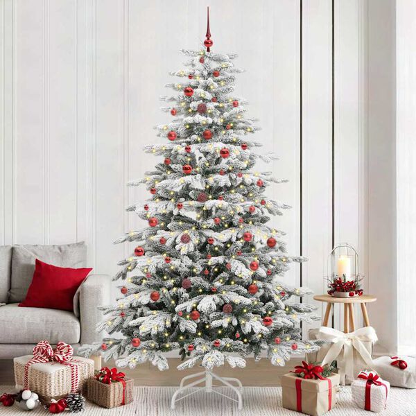 vidaXL Sapin de No&euml;l Artificiel &agrave; Branches Articul&eacute;es Blanc 240 cm