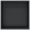 vidaXL Niche de douche noir mat 32x32x9 cm acier inoxydable