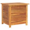 vidaXL Bo&icirc;te de rangement de jardin persiennes 60x50x56cm bois acacia