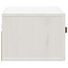 vidaXL Table de chevet murale Blanc 40x29,5x22 cm