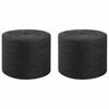 vidaXL Fil en jute 2 pc 2 mm Noir Jute 100% Tossa