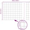 vidaXL Cl&ocirc;ture Euro Gris 0,6 x 50 m Fer rev&ecirc;tu de PVC