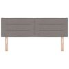 vidaXL T&ecirc;te de lit avec t&ecirc;te de lit Taupe 160 cm Cuir synth&eacute;tique