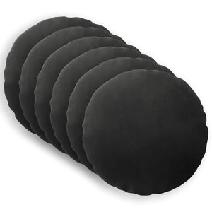 vidaXL Coussin avec oreiller HEERLEN 6 pi&egrave;ces Noir Velours