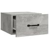 vidaXL Tables de chevet murales 2 pcs Gris béton 35x35x20 cm