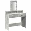 vidaXL Table de Toilette Gris 100 x 41 x 140 cm Bois d'ing&eacute;nierie