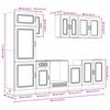 vidaXL Ensemble d'armoires de cuisine 8 pcs Kalmar bois d'ing&eacute;nierie