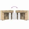 vidaXL Buffet Ch&ecirc;ne Sonoma 88,5 x 30,5 x 73 cm Bois d'ing&eacute;nierie