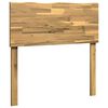 vidaXL T&ecirc;te de lit en bois brut ROSTOCK Blanc 100 cm