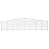 vidaXL Paniers &agrave; gabions arqu&eacute;s 7 pcs 400x50x80/100 cm Fer galvanis&eacute;