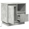 vidaXL Cabinet de chevet avec tiroir Gris b&eacute;ton 50 x 34,5 x 50 cm.