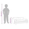 vidaXL Canapé pour enfants gris clair 70x45x30 cm velours