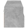 vidaXL Meuble TV mural gris b&eacute;ton 100x30x30 cm bois d'ing&eacute;nierie