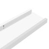 vidaXL &Eacute;tag&egrave;res murales 4 pcs Blanc brillant 100x9x3 cm