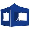 vidaXL Tente de r&eacute;ception pliable avec parois Aluminium 2x2 m Bleu